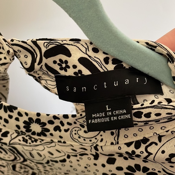 Sanctuary Peplum Waist Women’s Blouse Size Large EUC - Picture 3 of 6